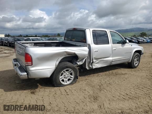 2002 Dodge Dakota Sport with VIN 1B7HL38N22S668501, listed as a Copart auction lot 50842275 with 224,264 mi miles and Salvage title. Bid and sale history available at DreamBid. Image 3.
