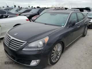 2015 Hyundai Equus Ultimate z VIN KMHGH4JH5FU093811, wystawiony jako Copart lot #75100624 z przebiegiem Nie podano mil oraz Szkoda całkowita • Salvage title. Historia ofert i sprzedaży dostępna na DreamBid. Obrazek 1.
