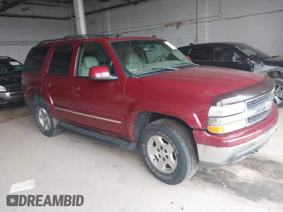 2005 Chevrolet Tahoe LS with VIN 1GNEK13T25J173295, listed as a IAAI auction lot 42483744 with 206,163 mi miles and . Bid and sale history available at DreamBid. Image 1.