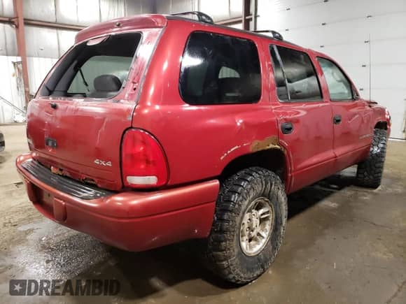 1999 Dodge Durango with VIN 1B4HS28Y0XF535448, listed as a Copart auction lot 57533495 with 208,527 mi miles and Salvage title. Bid and sale history available at DreamBid. Image 3.