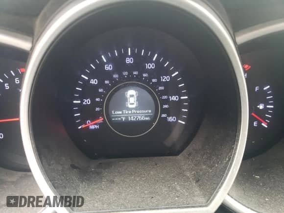 2015 Kia Optima LX with VIN KNAGM4A75F5663983, listed as a Copart auction lot 80924275 with 142,766 mi miles and Salvage title. Bid and sale history available at DreamBid. Image 9.