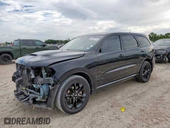 2020 Dodge Durango R/T with VIN 1C4SDHCT4LC186940, listed as a Copart auction lot 63089115 with 213,351 mi miles and Salvage title. Bid and sale history available at DreamBid. Image 1.