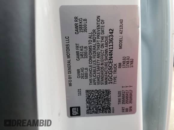 2022 Chevrolet Colorado 2WD LT с VIN 1GCGSCEN4N1136342, выставлен на аукционе Copart как лот 69288355 с пробегом 135 656 миль миль и Списание • Salvage title. История ставок и продаж доступна на DreamBid. Изображение 12.