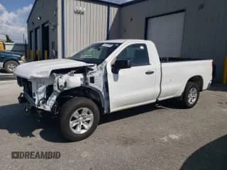 2023 Chevrolet Silverado 1500 Work Truck with VIN 3GCNAAED5PG222589, listed as a Copart auction lot 62127295 with 26,974 mi miles and Salvage title. Bid and sale history available at DreamBid. Image 1.