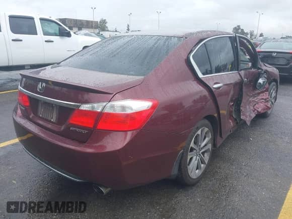 2014 Honda Accord Sport with VIN 1HGCR2F58EA167484, listed as a IAAI auction lot 43412327 with 118,342 mi miles and . Bid and sale history available at DreamBid. Image 4.
