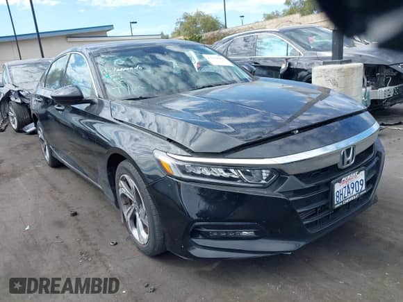 2018 Honda Accord EX z VIN 1HGCV1F4XJA013625, wystawiony jako IAAI lot #43229632 z przebiegiem 49 153 mil mil oraz . Historia ofert i sprzedaży dostępna na DreamBid. Obrazek 1.