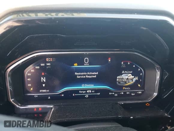 2024 Chevrolet Silverado 3500HD LTZ with VIN 2GC4YUEY6R1172003, listed as a Copart auction lot 52870645 with 27,380 mi miles and Salvage title. Bid and sale history available at DreamBid. Image 9.