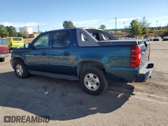 2007 Chevrolet Avalanche LTZ with VIN 3GNEC12J27G109680, listed as a Copart auction lot 82452985 with 327,893 mi miles and Salvage title. Bid and sale history available at DreamBid. Image 2.