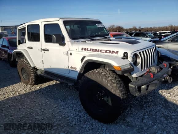 2022 Jeep Wrangler Unlimited Rubicon with VIN 1C4HJXFG6NW184670, listed as a Copart auction lot 84152964 with 31,459 mi miles and Salvage title. Bid and sale history available at DreamBid. Image 4.