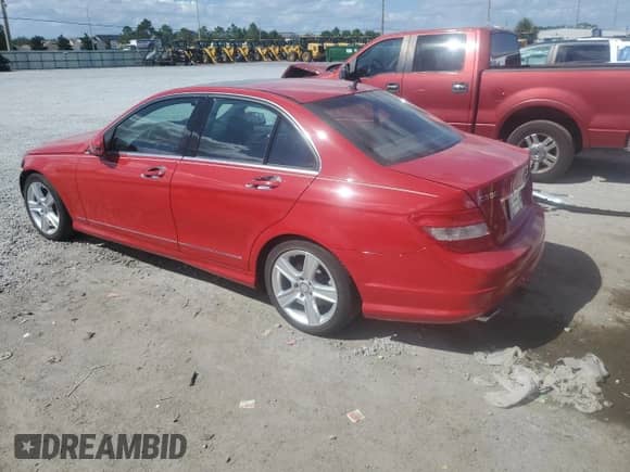 2011 Mercedes-Benz C 300 Sport with VIN WDDGF5EB2BA522278, listed as a Copart auction lot 86867905 with 46,481 mi miles and Salvage title. Bid and sale history available at DreamBid. Image 2.