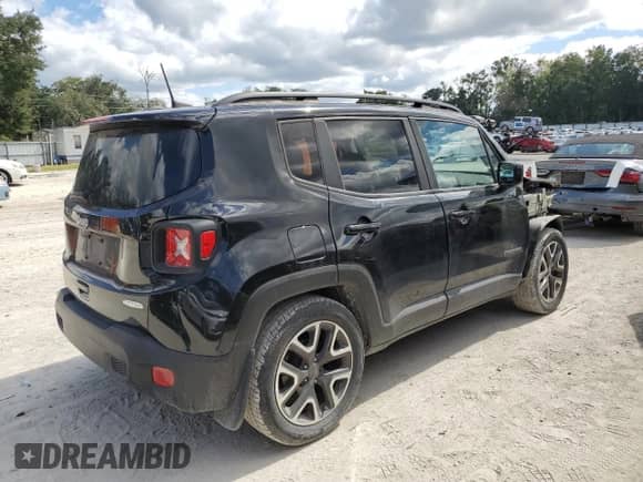 2018 Jeep Renegade Altitude with VIN ZACCJABB5JPJ66795, listed as a Copart auction lot 86684525 with 91,464 mi miles and Salvage title. Bid and sale history available at DreamBid. Image 3.