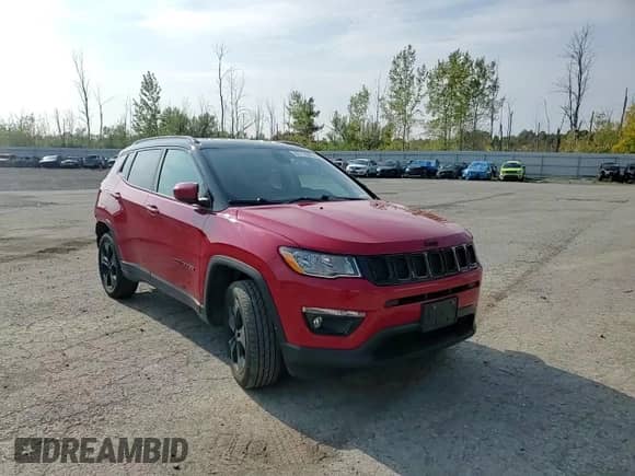 2018 Jeep Compass Altitude with VIN 3C4NJDBB6JT304267, listed as a Copart auction lot 81713085 with 84,266 mi miles and Salvage title. Bid and sale history available at DreamBid. Image 15.