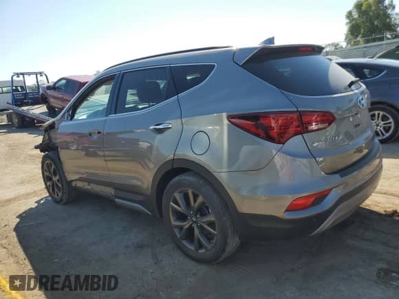 2017 Hyundai Santa Fe Ultimate with VIN 5XYZW4LAXHG462461, listed as a Copart auction lot 81807855 with 76,280 mi miles and Salvage title. Bid and sale history available at DreamBid. Image 2.