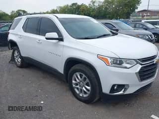 2021 Chevrolet Traverse LT z VIN 1GNERHKW4MJ233642, wystawiony jako IAAI lot #43240454 z przebiegiem 55 052 mil mil oraz . Historia ofert i sprzedaży dostępna na DreamBid. Obrazek 1.