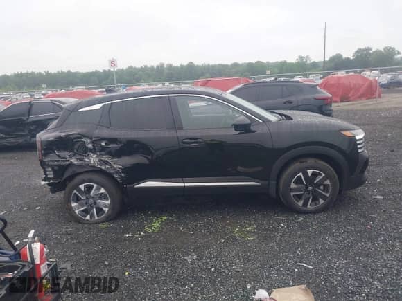 2025 Nissan Kicks SV with VIN 3N8AP6CBXSL345112, listed as a IAAI auction lot 42506534 with 490 mi miles and . Bid and sale history available at DreamBid. Image 14.