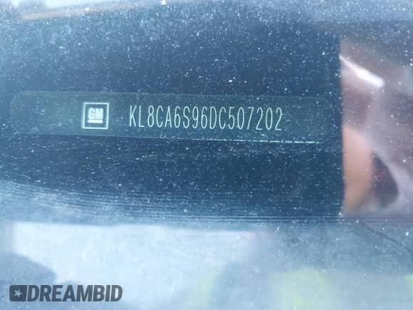 2013 Chevrolet Spark LS с VIN KL8CA6S96DC507202, выставлен на аукционе IAAI как лот 43502105 с пробегом 276 443 миль миль и . История ставок и продаж доступна на DreamBid. Изображение 9.