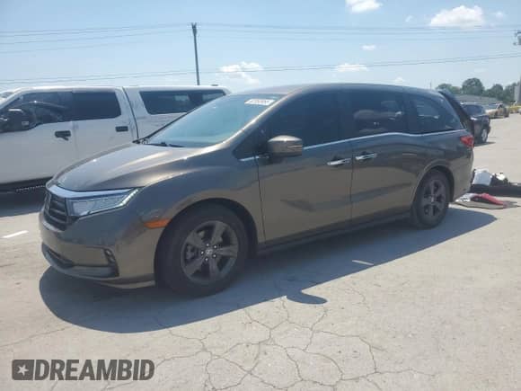 2022 Honda Odyssey EX z VIN 5FNRL6H51NB017075, wystawiony jako Copart lot #62350955 z przebiegiem 40 894 mil mil oraz Szkoda całkowita • Salvage title. Historia ofert i sprzedaży dostępna na DreamBid. Obrazek 1.