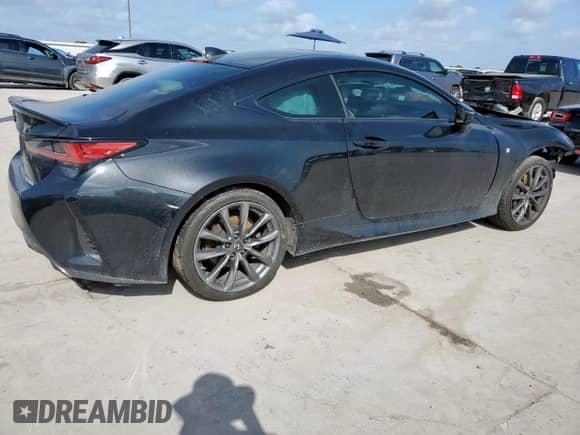 2019 Lexus RC 300 z VIN JTHHA5BC0K5009998, wystawiony jako Copart lot #61590355 z przebiegiem 74 334 mil mil oraz Szkoda całkowita • Salvage title. Historia ofert i sprzedaży dostępna na DreamBid. Obrazek 3.