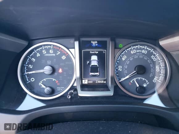 2022 Toyota Tacoma Limited with VIN 3TMGZ5ANXNM515023, listed as a Copart auction lot 58633745 with 23,668 mi miles and Salvage title. Bid and sale history available at DreamBid. Image 9.