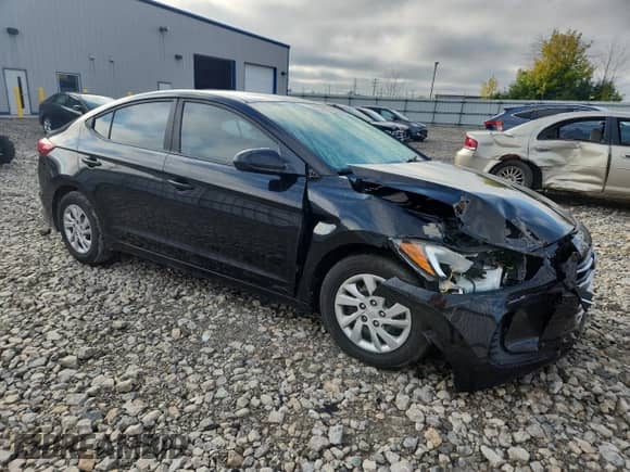 2017 Hyundai Elantra SE with VIN KMHD74LF0HU149836, listed as a Copart auction lot 81685605 with Not provided miles and Non repairable. Bid and sale history available at DreamBid. Image 4.