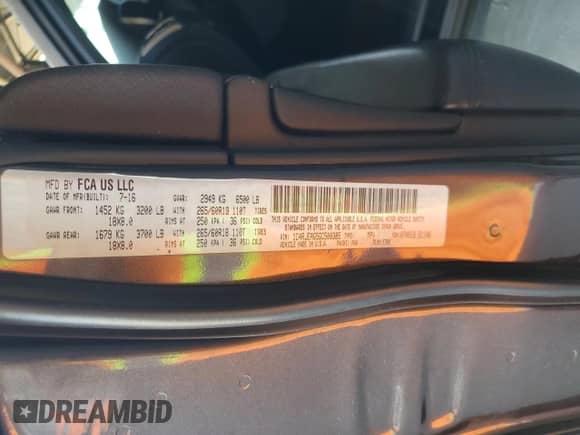 2016 Jeep Grand Cherokee 75th Anniversary with VIN 1C4RJEAG5GC500385, listed as a Copart auction lot 81781375 with 210,684 mi miles and Clean title. Bid and sale history available at DreamBid. Image 13.