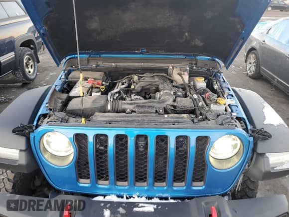 2022 Jeep Wrangler Unlimited Rubicon with VIN 1C4HJXFG4NW125164, listed as a Copart auction lot 89397015 with 39,322 mi miles and Salvage title. Bid and sale history available at DreamBid. Image 11.