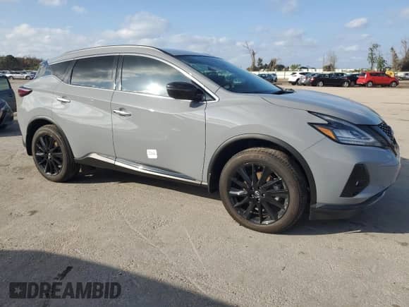 2024 Nissan Murano SV with VIN 5N1AZ2BJ6RC107802, listed as a Copart auction lot 87148574 with 45 mi miles and Non repairable. Bid and sale history available at DreamBid. Image 4.