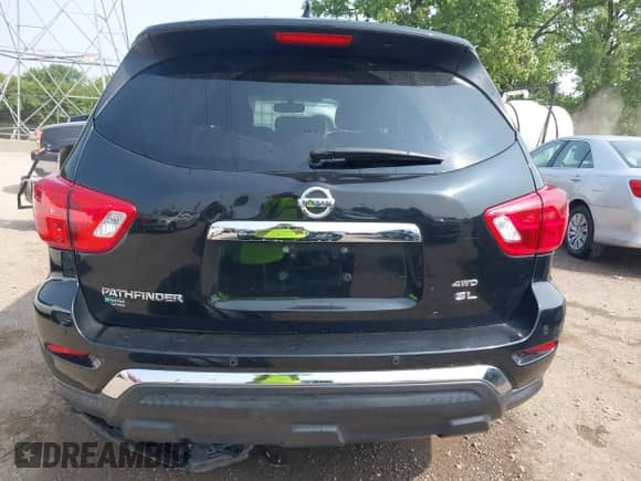 2019 Nissan Pathfinder SV with VIN 5N1DR2MM3KC598534, listed as a IAAI auction lot 42403130 with 117,213 mi miles and . Bid and sale history available at DreamBid. Image 17.