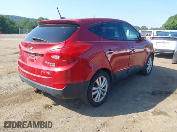 2012 Hyundai Tucson Limited with VIN KM8JUCAC3CU434036, listed as a IAAI auction lot 42599553 with 223,397 mi miles and . Bid and sale history available at DreamBid. Image 4.