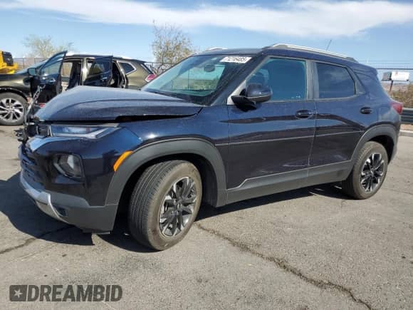 2021 Chevrolet TrailBlazer LT with VIN KL79MPS25MB114067, listed as a Copart auction lot 71216485 with 14,820 mi miles and Salvage title. Bid and sale history available at DreamBid. Image 1.