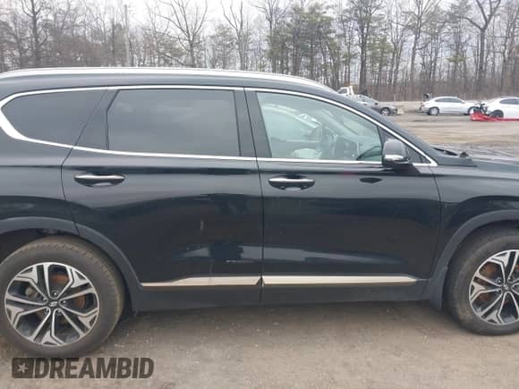 2020 Hyundai Santa Fe Limited with VIN 5NMS53AA5LH250051, listed as a IAAI auction lot 41431673 with 55,530 mi miles and . Bid and sale history available at DreamBid. Image 13.