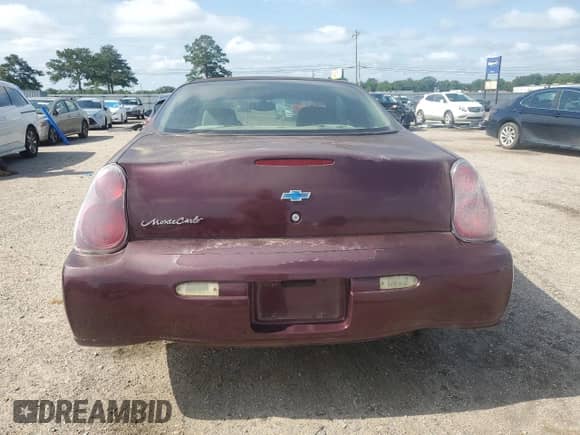 2003 Chevrolet Monte Carlo LS with VIN 2G1WW12E339439378, listed as a Copart auction lot 62029635 with 241,450 mi miles and Clean title. Bid and sale history available at DreamBid. Image 6.