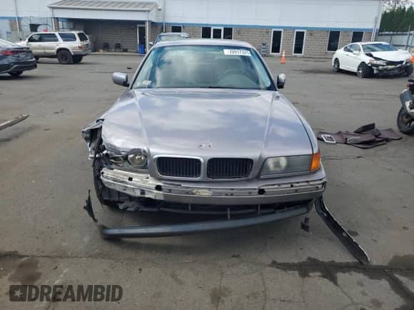 1998 BMW 7 Series 740iL with VIN WBAGJ8328WDM22538, listed as a Copart auction lot 70917325 with Not provided miles and Salvage title. Bid and sale history available at DreamBid. Image 5.