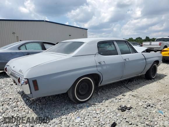 1971 Chevrolet Malibu с VIN 136691R18697, выставлен на аукционе Copart как лот 67020554 с пробегом 73 303 миль миль и Чистый • Clean title. История ставок и продаж доступна на DreamBid. Изображение 3.