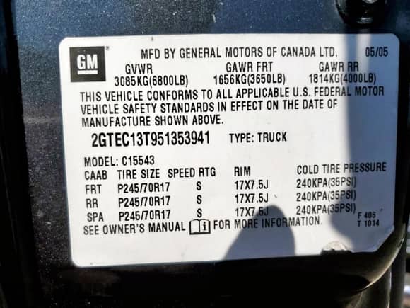 2005 GMC Sierra 1500 SLT with VIN 2GTEC13T951353941, listed as a Copart auction lot 85594215 with Not provided miles and Salvage title. Bid and sale history available at DreamBid. Image 13.
