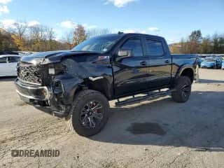 2021 Chevrolet Silverado 1500 RST with VIN 3GCUYEET2MG376422, listed as a Copart auction lot 85895935 with 48,740 mi miles and Salvage title. Bid and sale history available at DreamBid. Image 1.