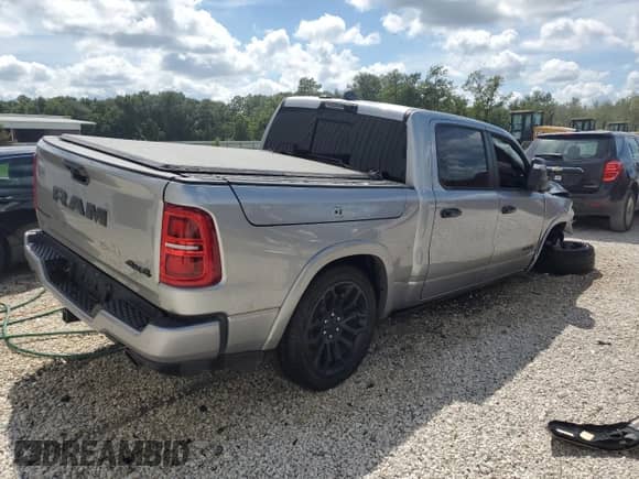 2025 Ram 1500 Limited with VIN 1C6SRFHP3SN645435, listed as a Copart auction lot 69808025 with 4,152 mi miles and Clean title. Bid and sale history available at DreamBid. Image 3.