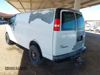 2011 Chevrolet Express Cargo with VIN 1GCWGFCA5B1151541, listed as a IAAI auction lot 43284781 with 309,415 mi miles and . Bid and sale history available at DreamBid. Image 3.