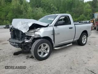 2014 Ram 1500 Express z VIN 3C6JR7AT5EG246824, wystawiony jako Copart lot #54604915 z przebiegiem Nie podano mil oraz Szkoda całkowita • Salvage title. Historia ofert i sprzedaży dostępna na DreamBid. Obrazek 1.