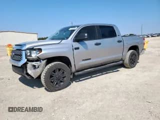 2021 Toyota Tundra SR5 with VIN 5TFDY5F14MX956957, listed as a Copart auction lot 71555995 with 75,603 mi miles and Salvage title. Bid and sale history available at DreamBid. Image 1.