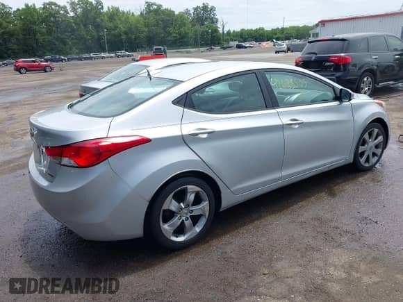 2012 Hyundai Elantra Limited with VIN 5NPDH4AE9CH083074, listed as a IAAI auction lot 42635505 with 199,320 mi miles and . Bid and sale history available at DreamBid. Image 4.