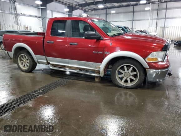 2009 Dodge 1500 SLT with VIN 1D3HV18T89S741644, listed as a Copart auction lot 66016925 with 273,243 mi miles and Salvage title. Bid and sale history available at DreamBid. Image 4.