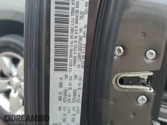 2016 Ram 1500 Big Horn с VIN 1C6RR7LG6GS377002, выставлен на аукционе Copart как лот 61389785 с пробегом 181 843 миль миль и Чистый • Clean title. История ставок и продаж доступна на DreamBid. Изображение 12.