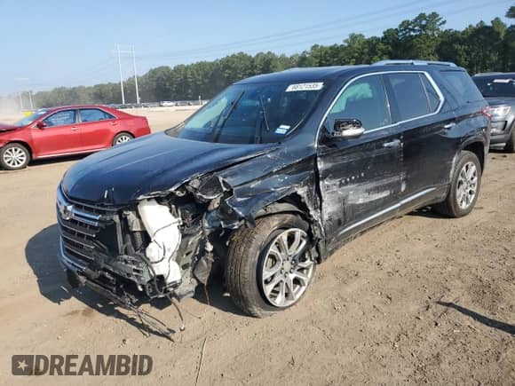 2020 Chevrolet Traverse Premier with VIN 1GNERKKW5LJ285213, listed as a Copart auction lot 68121535 with 78,295 mi miles and Salvage title. Bid and sale history available at DreamBid. Image 1.