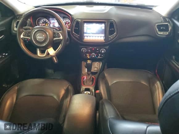 2018 Jeep Compass Trailhawk with VIN 3C4NJDDB0JT457160, listed as a Copart auction lot 67395135 with 93,180 mi miles and Non repairable. Bid and sale history available at DreamBid. Image 8.