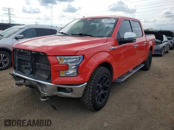 2017 Ford F-150 XL with VIN 1FTEW1EF3HKC27674, listed as a Copart auction lot 81632345 with 84,801 mi miles and Salvage title. Bid and sale history available at DreamBid. Image 1.
