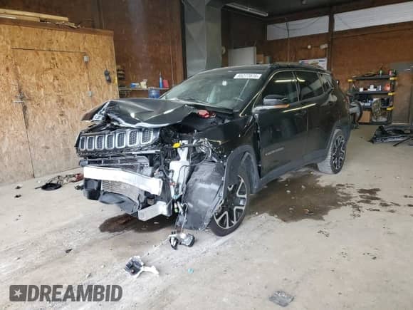 2021 Jeep Compass Limited with VIN 3C4NJDCB9MT512436, listed as a Copart auction lot 85277875 with 47,122 mi miles and Salvage title. Bid and sale history available at DreamBid. Image 1.