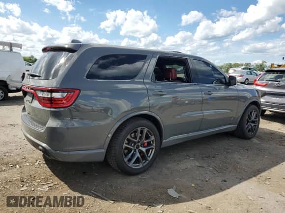 2020 Dodge Durango SRT with VIN 1C4SDJGJ2LC395903, listed as a Copart auction lot 55946945 with 47,295 mi miles and Salvage title. Bid and sale history available at DreamBid. Image 3.