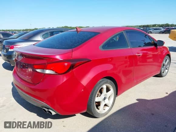 2014 Hyundai Elantra with VIN KMHDH6AH7EU027497, listed as a IAAI auction lot 43148438 with 182,243 mi miles and . Bid and sale history available at DreamBid. Image 4.