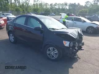 2016 Chevrolet Sonic LT with VIN 1G1JC5SB1G4106377, listed as a IAAI auction lot 42300350 with 176,576 mi miles and . Bid and sale history available at DreamBid. Image 1.